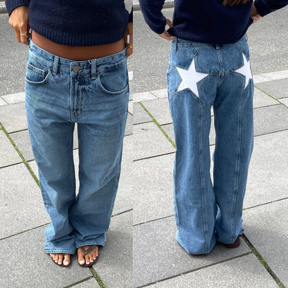 Jeans Starlette Bleu/Blanc