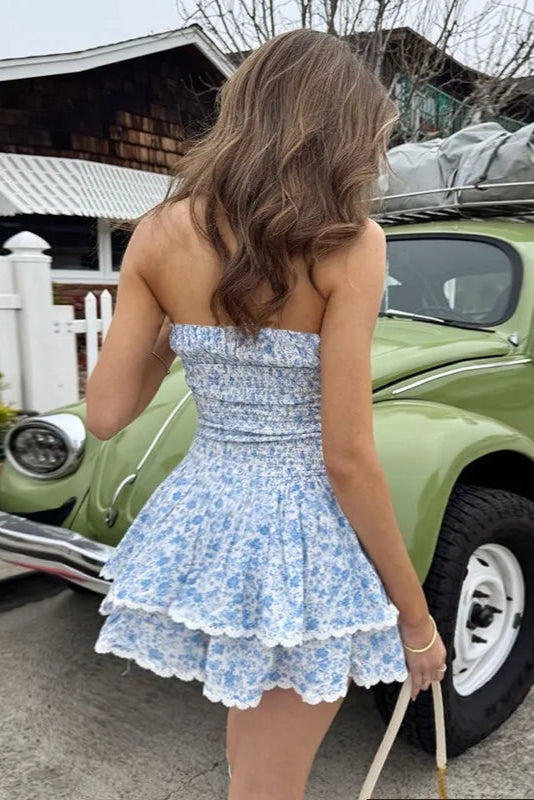 Blue Floral Dress