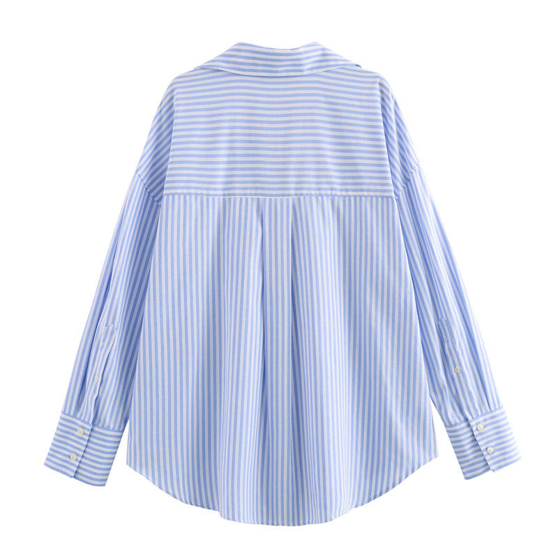 Chemise Scandic Bleu Rayée