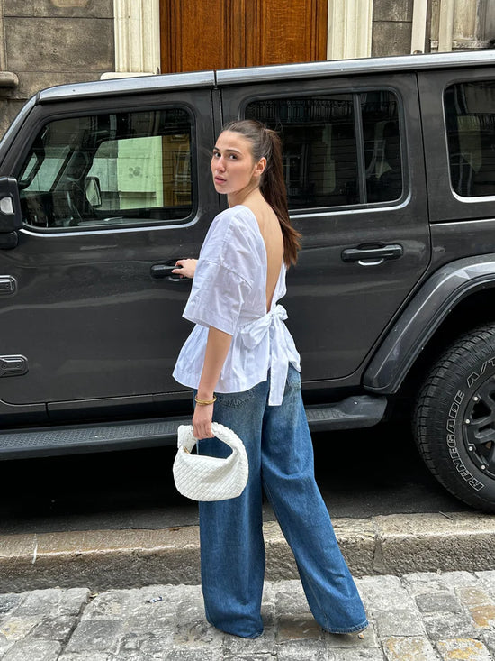 Blouse Scandi Blanc