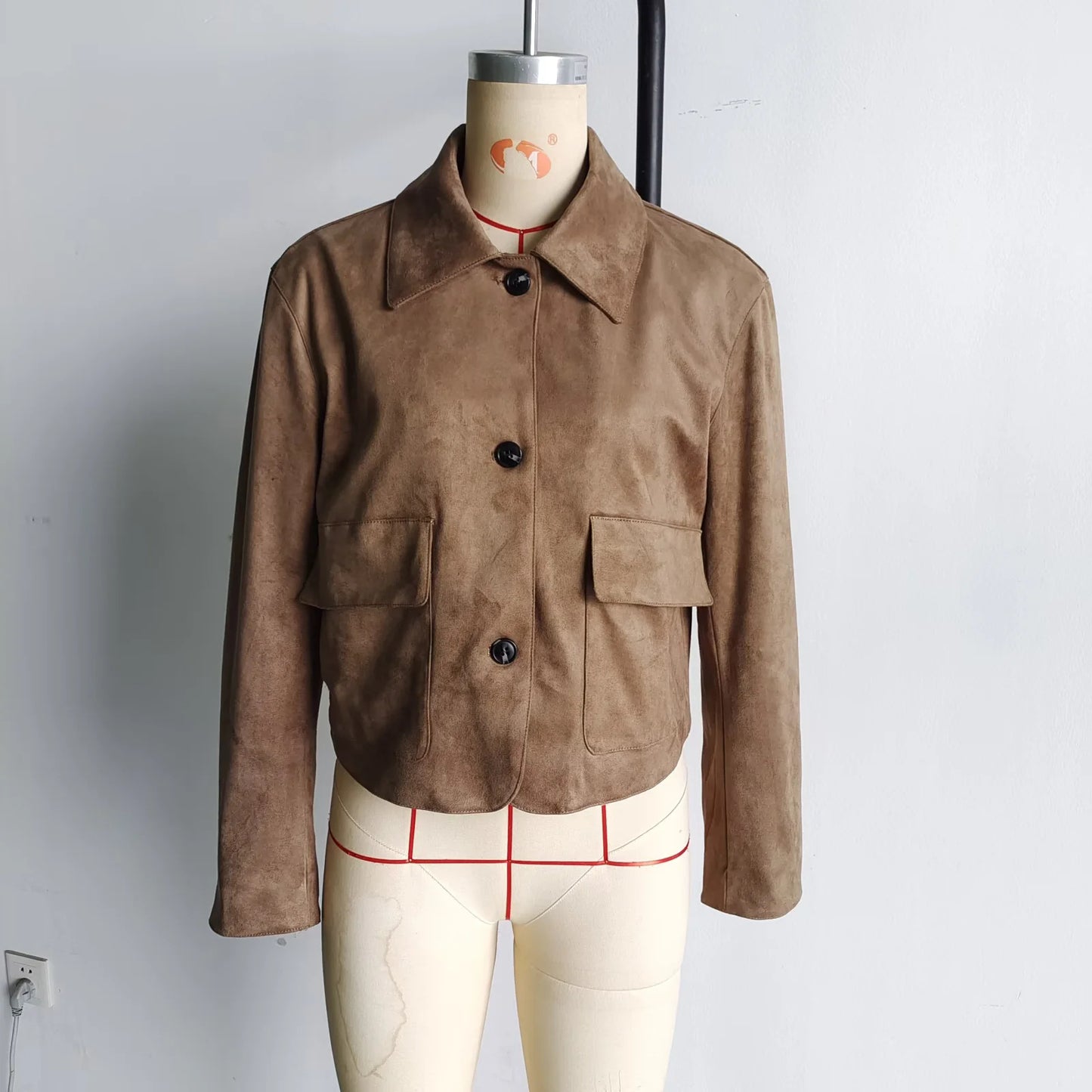 Retro Brown Suede Jacket 