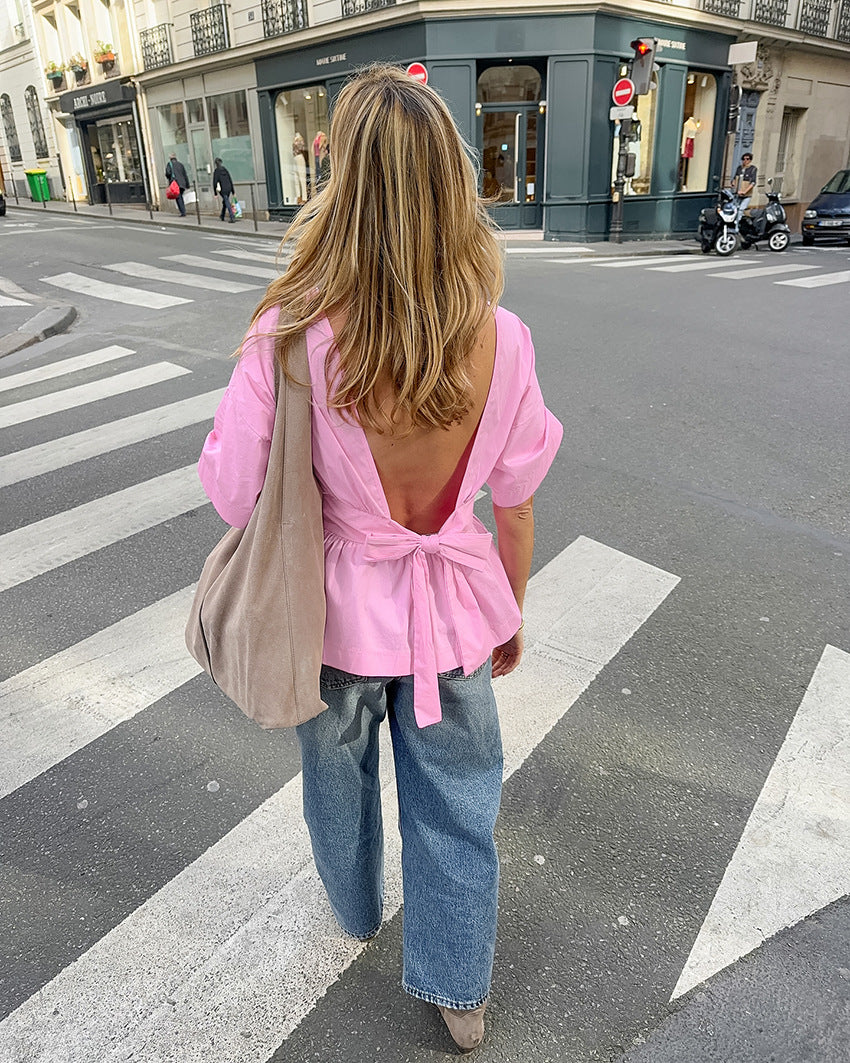 Blouse Scandi Blanc