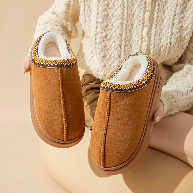 Beige Winter Slippers