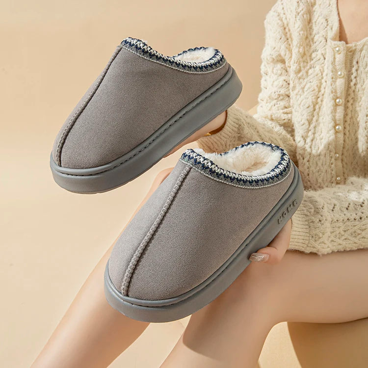 Beige Winter Slippers