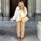 Beige Wool Sweater