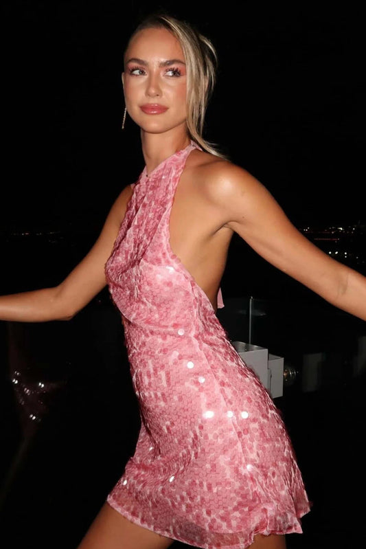 Robe "Pinky" Sequin