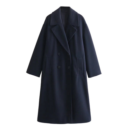 Manteau Scandinave Bleu Marine